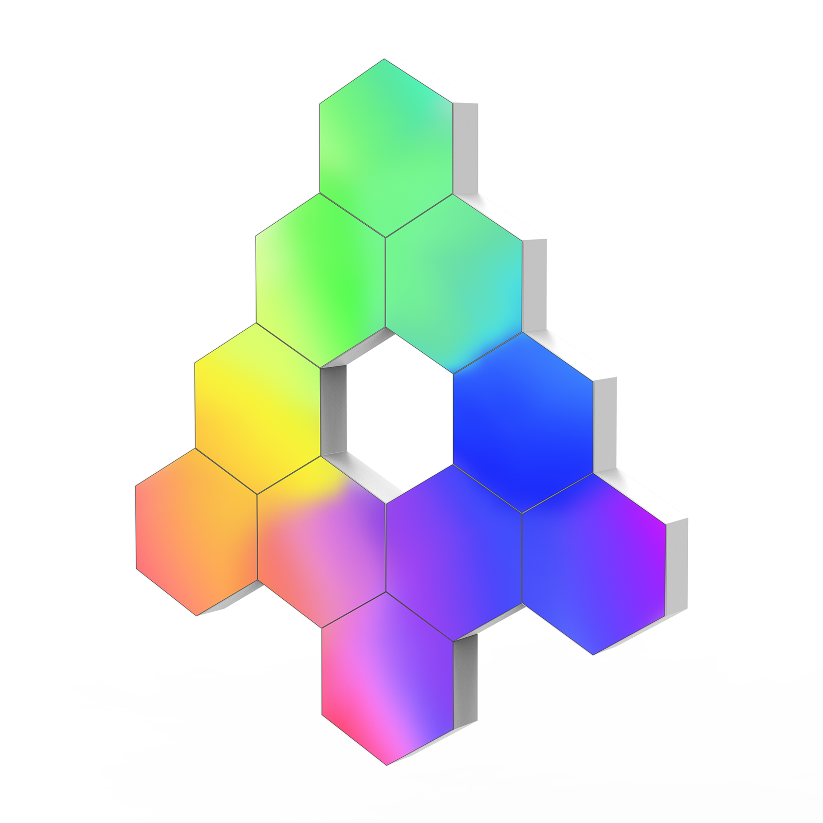 Hexagon LED Wall Light Panels  (10 Pack) - GTRACING